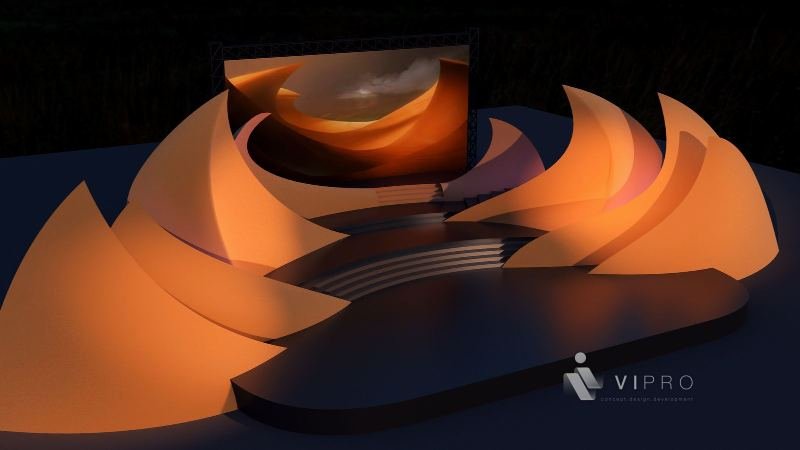 Antar and Abla operetta – stage design