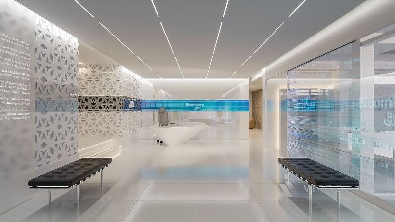 Asharq – entrance and reception, Riyadh